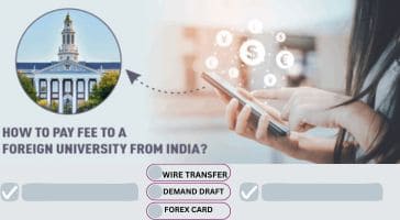 How to pay fees to foreign university from india